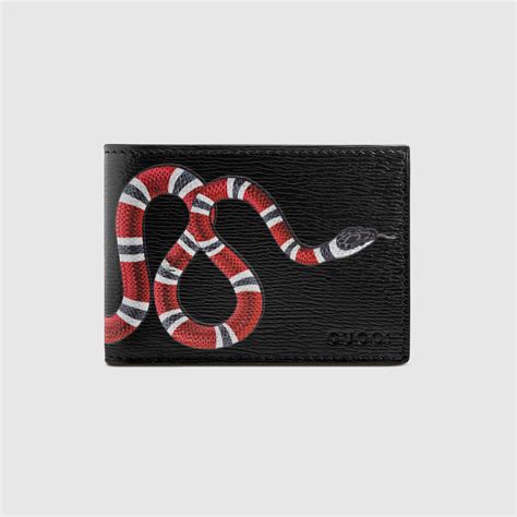 gucci red snake wallet|gucci snake wallet men's.